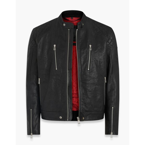 Giacche moto Belstaff Cheetham Leather Black Giacche moto Belstaff Cheetham Leather Black
