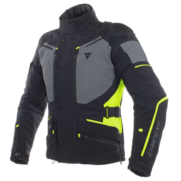 Giacche Moto Lunghe Dainese Carve Master 2 Gore-Tex Black Ebony Fluo Yellow