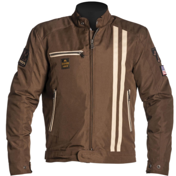 Giacche moto Helstons Cobra Snake Marrone Beige Giacche moto Helstons Cobra Snake Marrone Beige