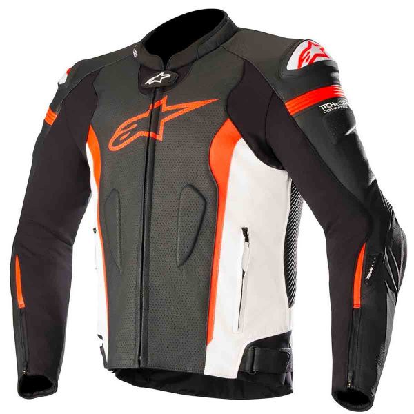 Giacche moto Alpinestars Missile Black Red Fluo White Giacche moto Alpinestars Missile Black Red Fluo White
