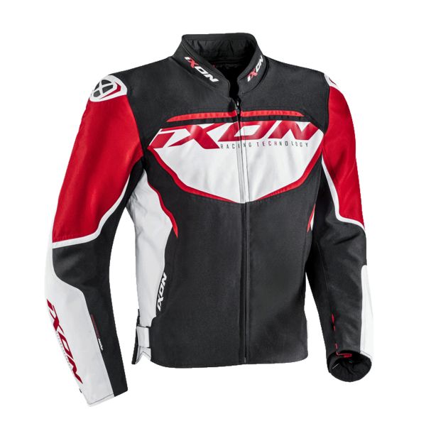 Giacca Moto Ixon Sprinter Black White Red Al Miglior Prezzo | iCasque.it