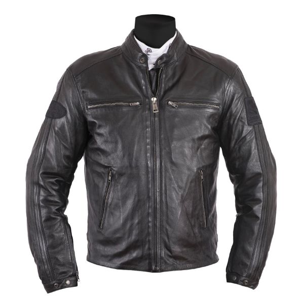 Giacche moto Helstons Ace Leather Rag Full Black