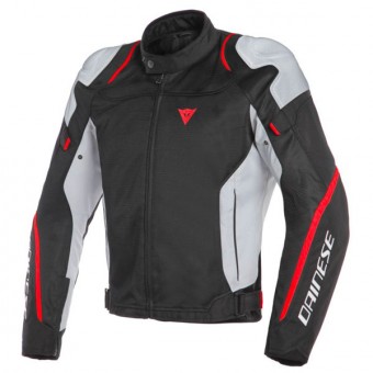 Giacche moto Dainese Air Master Tex Black Gray Fluo Red