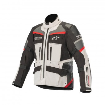 Giacche Moto Lunghe Alpinestars Andes Pro Drystar Compatibile Tech-Air Grigio Nero Rosso
