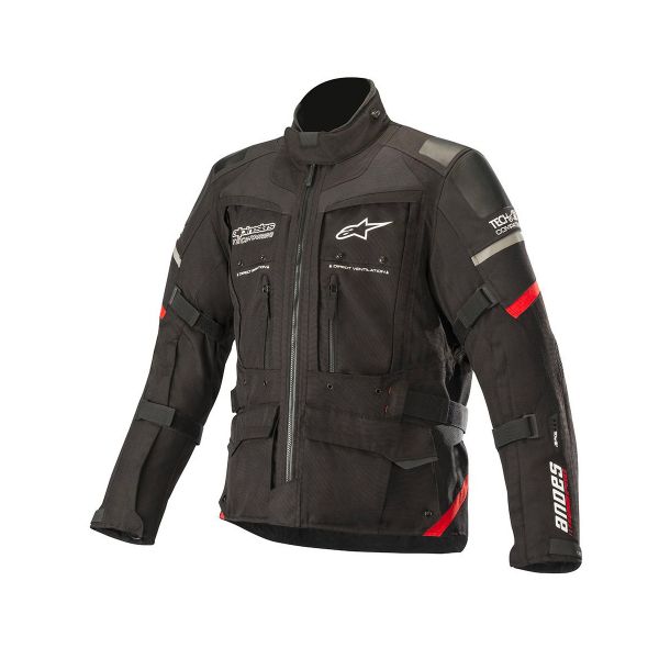 Giacche Moto Lunghe Alpinestars Andes Pro Drystar Compatibile Tech-Air Nero Rosso
