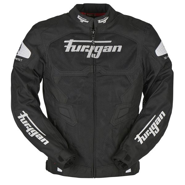 Giacche moto Furygan Atom Vented Black White