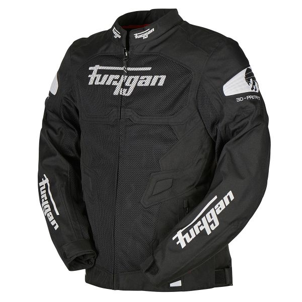 Furygan Atom Vented Black White