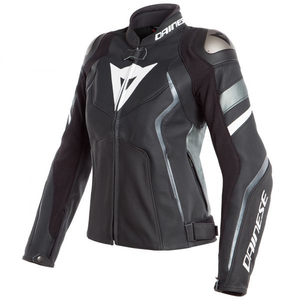 Giacche moto Dainese Avro 4 Lady Black Matt Anthracite White