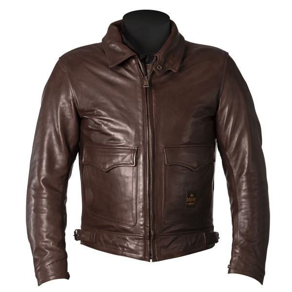 Giacche moto Helstons Bill Leather Brown