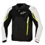 Giacche moto Alpinestars Ast V3 Air Black Silver Yellow Fluo