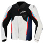 Giacche moto Alpinestars Ast V3 Air Silver Deep Blue Bright Red