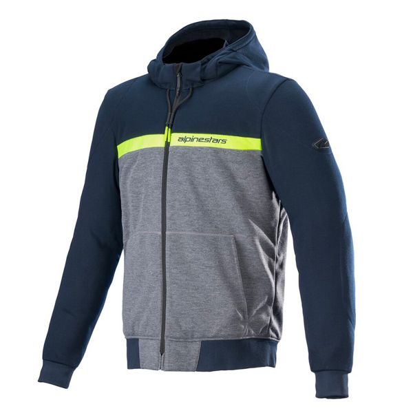 Giacche moto Alpinestars Chrome Street Hoodie Dark Navy Grey Melange