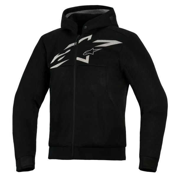 Giacche moto Alpinestars Chrome Superairflow Hoodie Black Dark Gray White