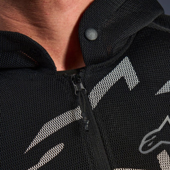 Alpinestars Chrome Superairflow Hoodie Black Dark Gray White