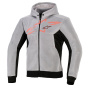 Giacche moto Alpinestars Chrome Superairflow Hoodie Black Mid Gray Red Fluo
