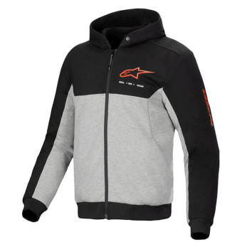 Giacche moto Alpinestars Chrome V2 Sport Sport Nero Grigio Heather Rosso Fluo