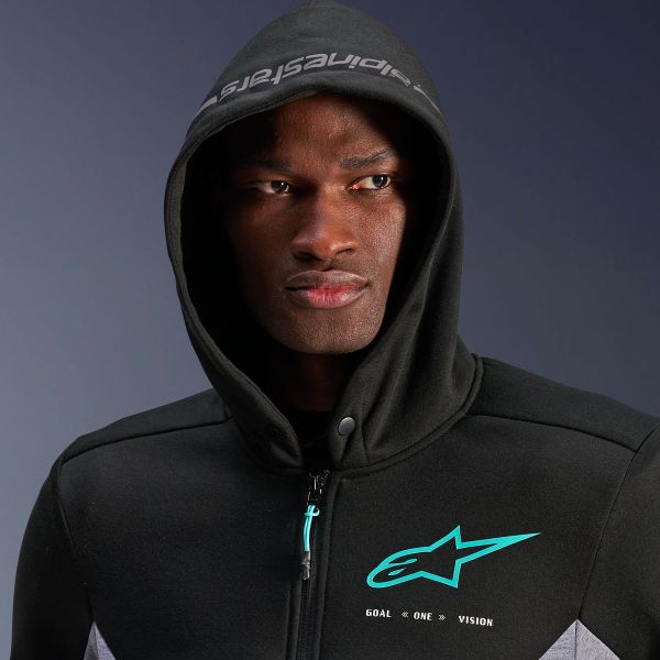 Alpinestars Chrome V2 Sport Sport Nero Grigio Heather Turchese