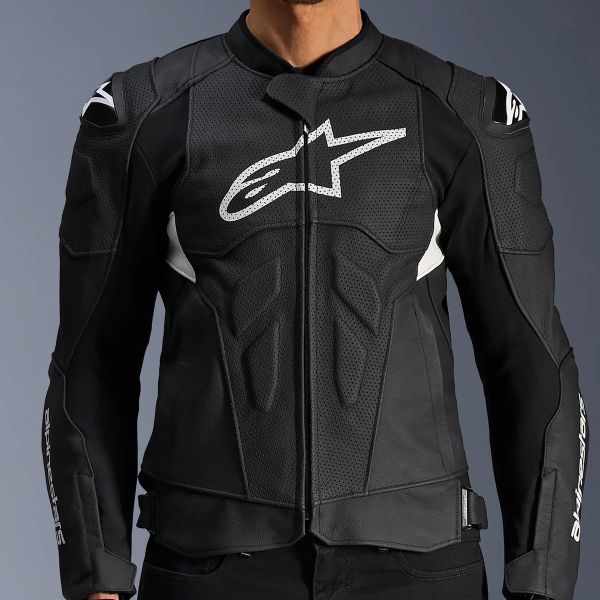 Alpinestars Dusk Airflow Pelle Nero Bianco