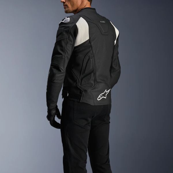Alpinestars Dusk Airflow Pelle Nero Bianco