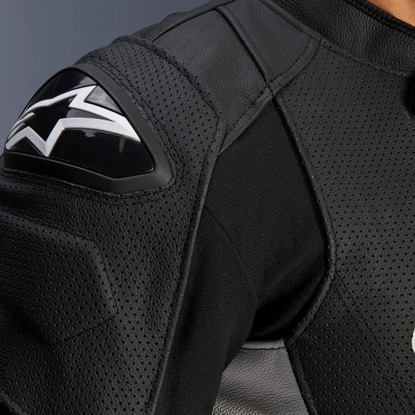 Alpinestars Dusk Airflow Pelle Nero Bianco
