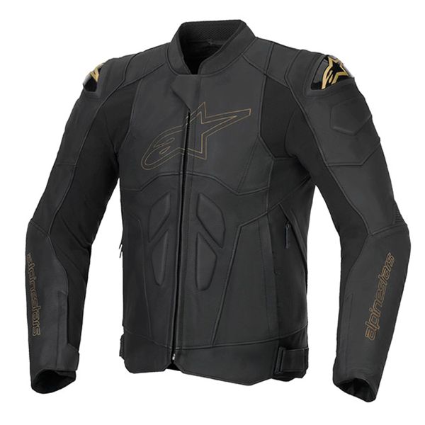 Giacche moto Alpinestars Pelle nera laser crepuscolare Giacche moto Alpinestars Pelle nera laser crepuscolare
