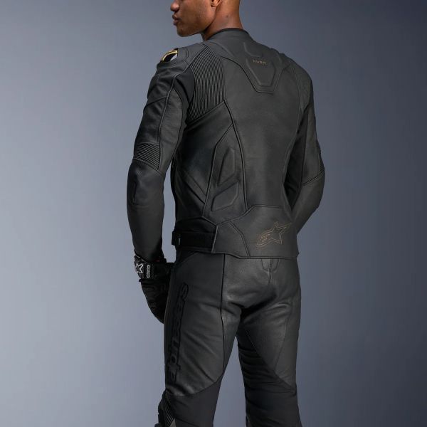 Alpinestars Pelle nera laser crepuscolare