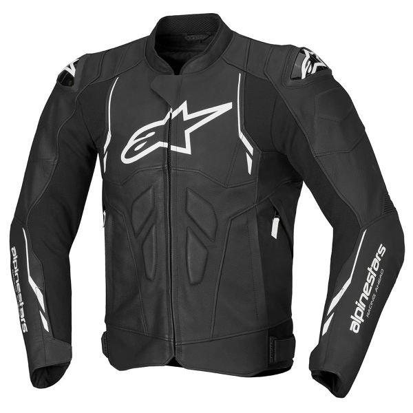 Giacche moto Alpinestars Pelle crepuscolo Nero Bianco Giacche moto Alpinestars Pelle crepuscolo Nero Bianco