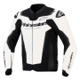 Giacche moto Alpinestars GP Force V2 Leather White Black