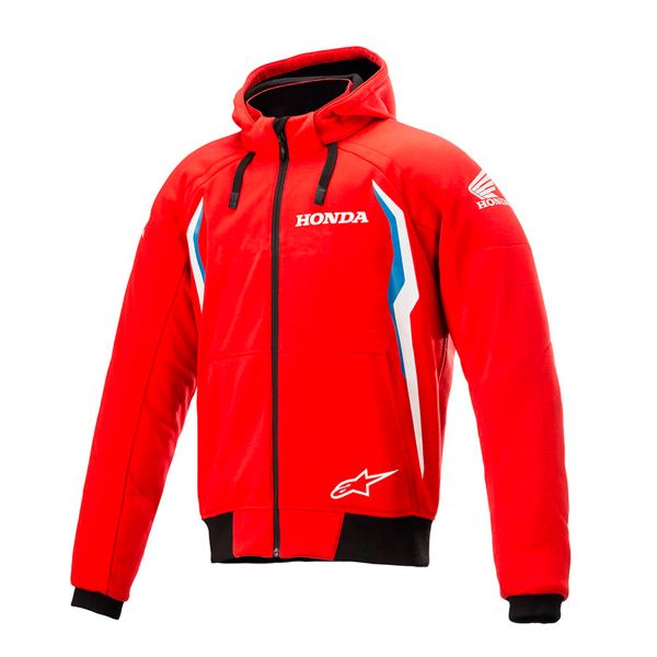 Giacche moto Alpinestars Honda Chrome V2 Sport Hoodie Bright Blue Red