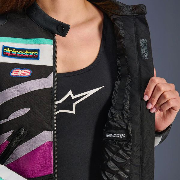 Alpinestars Idles Black Off White Purple