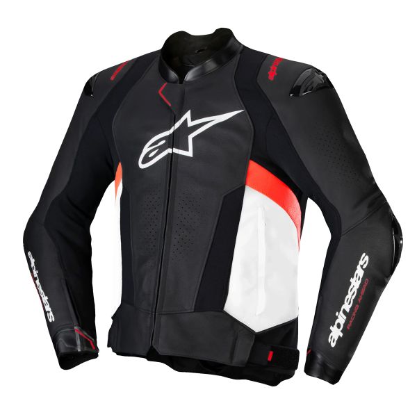 Giacche moto Alpinestars Missile V3 Black White Red Fluo Giacche moto Alpinestars Missile V3 Black White Red Fluo