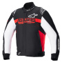 Giacche moto Alpinestars Monza Sport Nero Rosso Brillante Bianco