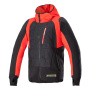 Giacche moto Alpinestars MO.ST.EQ Hybrid Hoodie Black Flame Red