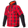 Giacche moto Alpinestars MO.ST.EQ Tartan Shirt Flame Red Black