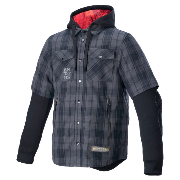Giacche moto Alpinestars MO.ST.EQ Tartan Shirt Tar Grey Black Giacche moto Alpinestars MO.ST.EQ Tartan Shirt Tar Grey Black
