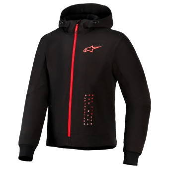 Giacche moto Alpinestars Radium Tech Hoodie Black Bright Red
