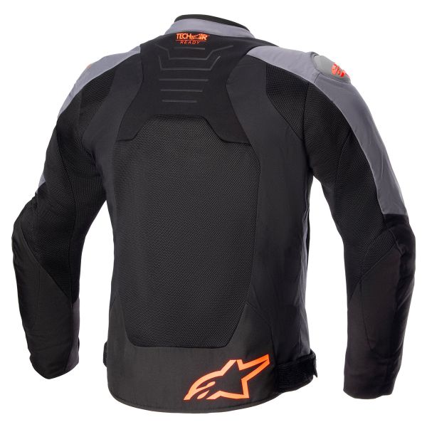 Alpinestars Smx Air Grigio Scuro Nero Arancione Fluo