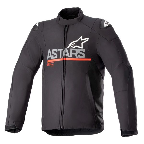 Giacche moto Alpinestars SMX Impermeabile Nero Grigio Scuro Rosso Brillante