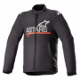 Giacche moto Alpinestars SMX Impermeabile Nero Grigio Scuro Rosso Brillante