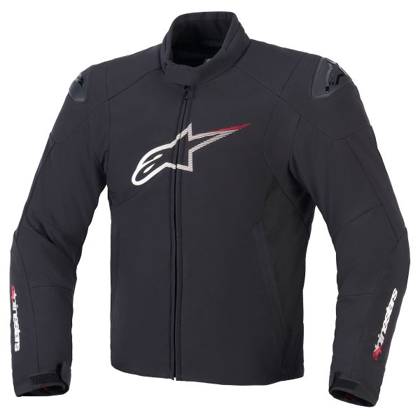 Giacche moto Alpinestars SMX Waterproof Black White Bright Red