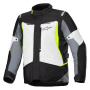 Giacche Moto Lunghe Alpinestars ST-1 Waterproof Ice Gray Black Yellow Fluo