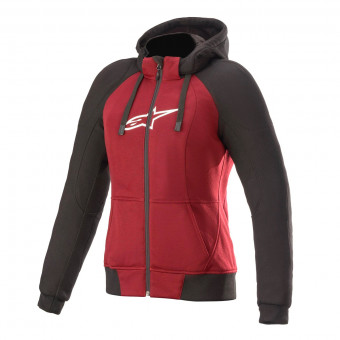 Giacche moto Alpinestars Stella Chrome Sport Hoodie Jasper Red Black White