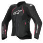 Giacche moto Alpinestars Stella Dusk Pelle Nero Diva Rosa Bianco