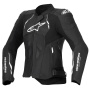 Giacche moto Alpinestars Stella Dusk Pelle Nero Bianco