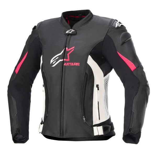 Giacche moto Alpinestars Stella GP Plus V4 Black White Diva Pink Giacche moto Alpinestars Stella GP Plus V4 Black White Diva Pink