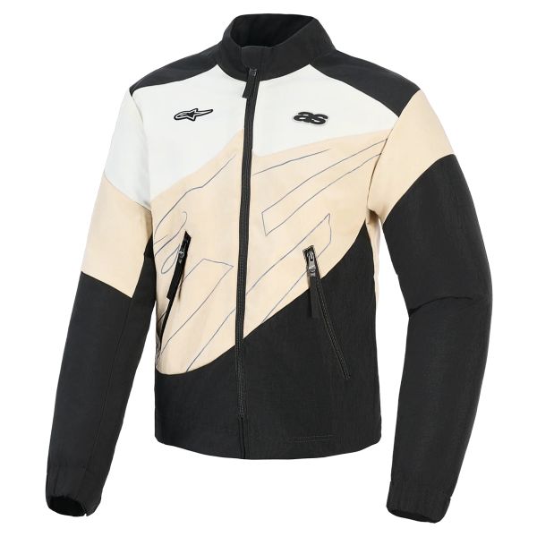 Giacche moto Alpinestars Stella Moshell Black Sand Off White