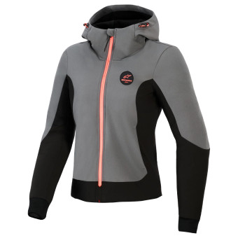 Giacche moto Alpinestars Stella Radium Tech Hoodie Deep Gray Black