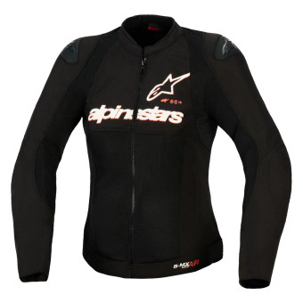 Giacche moto Alpinestars Stella Smx Air Black White Red Fluo