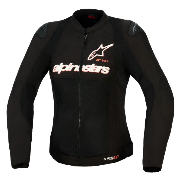 Giacche moto Alpinestars Stella Smx Air Black White Red Fluo
