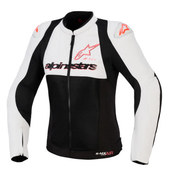 Giacche moto Alpinestars Stella Smx Air Ice Gray Black Coral Fluo